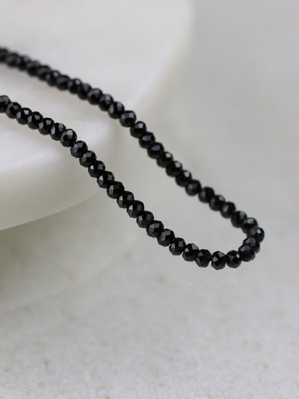 50 Inch Black Spinel Layering Chain