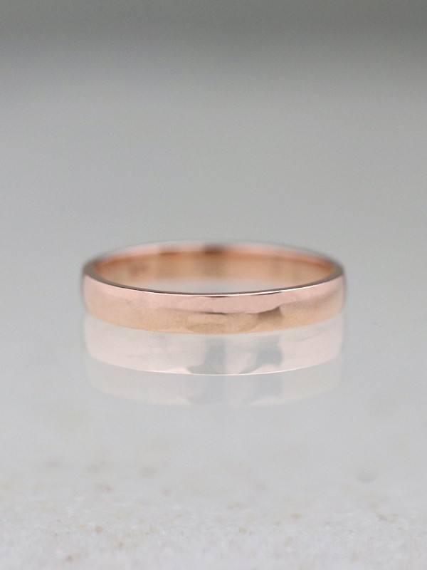 2.7MM Polished Wedding Band Solid 14K Rose Gold (14KR) Stackable Classic Women's Engagement Ring 